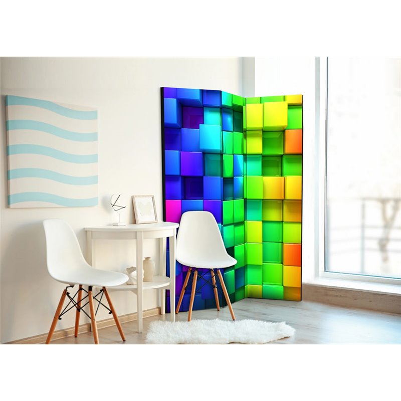 Biombo Colourful Cubes