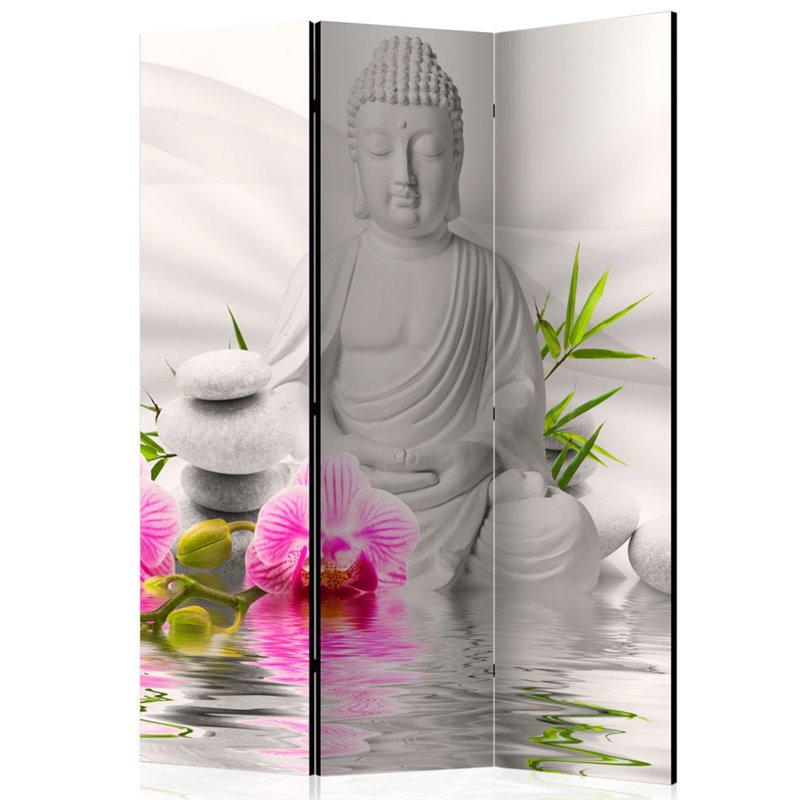 Biombo Buddha and Orchids