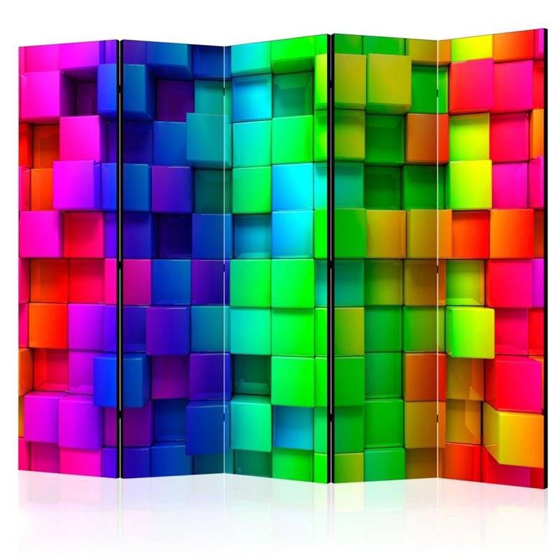 Biombo Colourful Cubes II