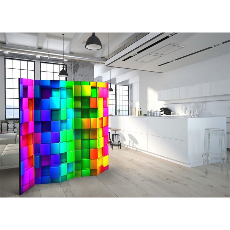 Biombo Colourful Cubes II