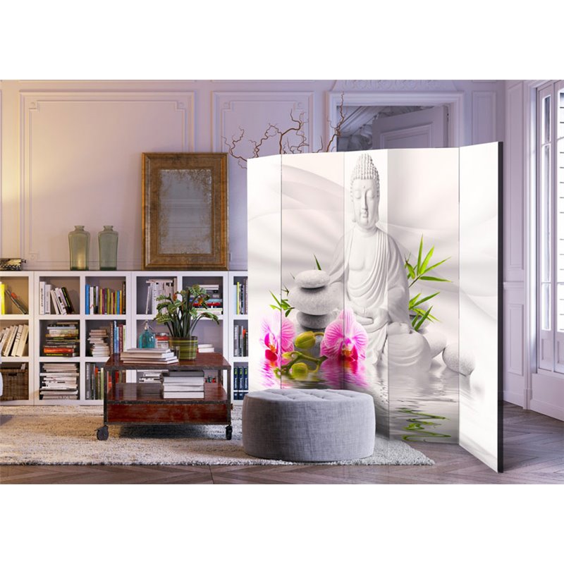 Biombo Buddha and Orchids II