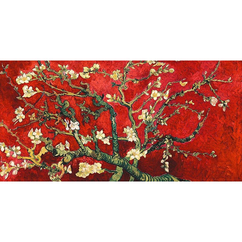 Van Gogh Deco – Mandorlo in fiore (red variation, detail)